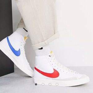 NIKE Blazer Mid ‘77 Vintage-Red & Blue mismatched swoosh-NEW, no box- men’s 11